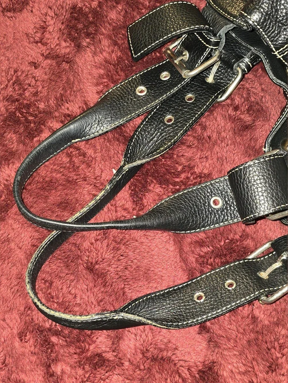 Mauritzio Taiuti Large Pebbled Leather Hobo. Made In Italy.